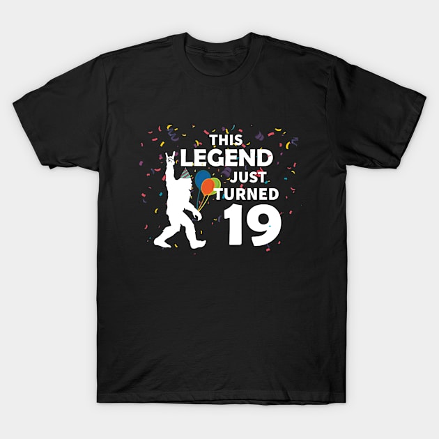 This legend just turned 19- Great birthday gift idea T-Shirt by JameMalbie